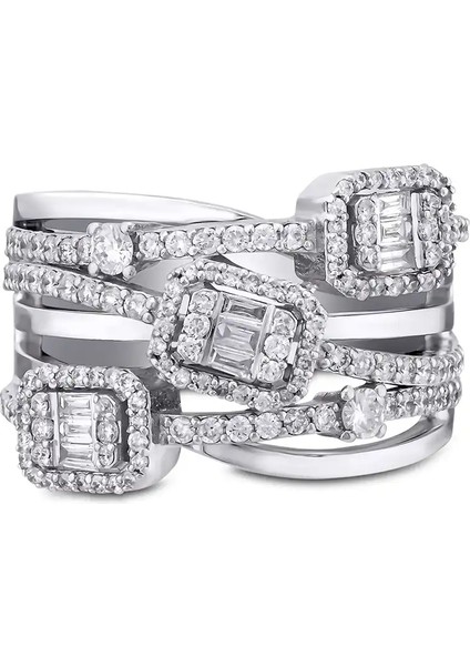 1,07 Karat Pırlanta Baget Yüzük