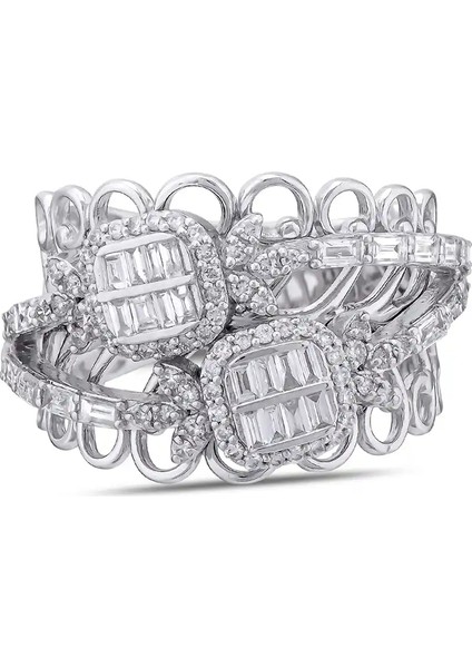 0,91 Karat Pırlanta Baget Yüzük