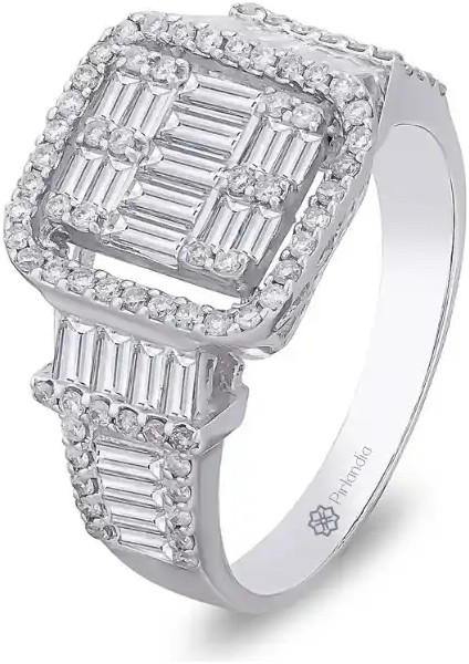 0,99 Karat Pırlanta Baget Yüzük fiyatları