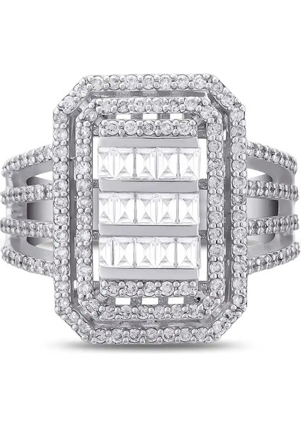 1,14 Karat Pırlanta Baget Yüzük