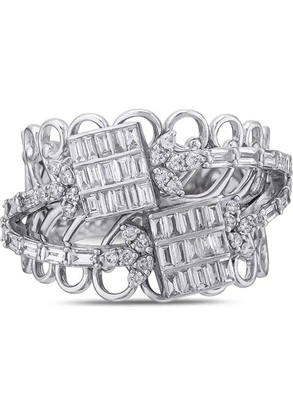 1,05 Karat Pırlanta Baget Yüzük