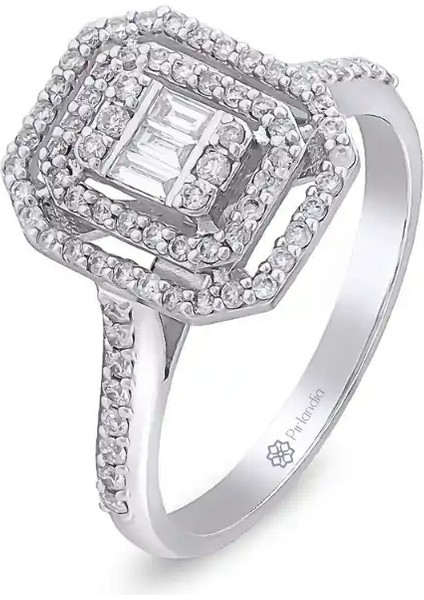 0,49 Karat Pırlanta Baget Yüzük fiyatları