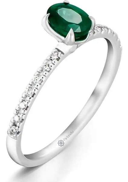 0,60 Karat Pırlanta Zümrüt Yüzük fiyatları