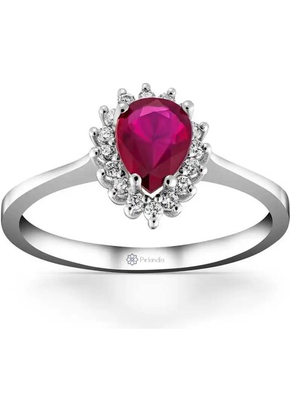 1,01 Karat Pırlanta Yakut Yüzük