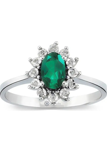 0,75 Karat Pırlanta Zümrüt Yüzük