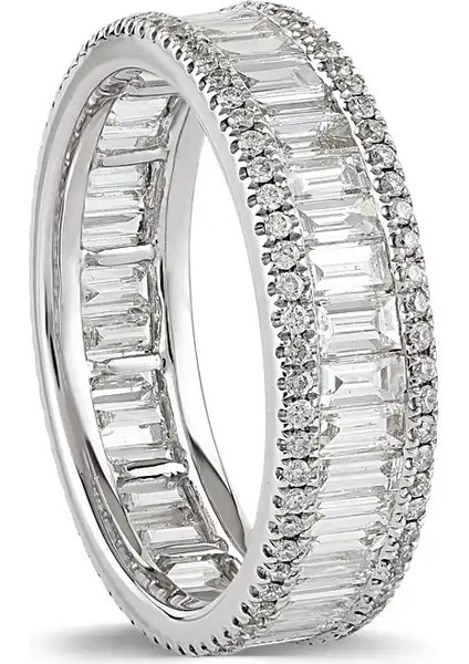 1,35 Karat Baget Pırlanta Tamtur Yüzük fiyatları