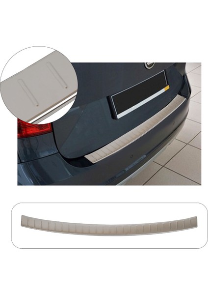 Skoda Yeti 1 Uyumlu 2009-2013 Krom Arka Tampon Üstü Koruma Paslanmaz Çelik