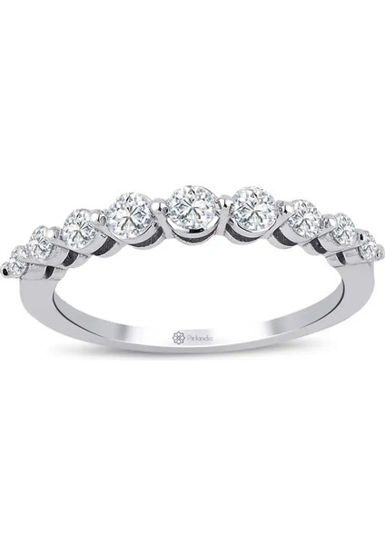 0,56 Karat Pırlanta Yarımtur Yüzük