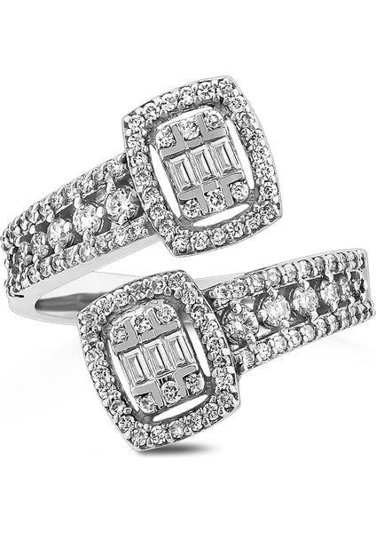 0,73 Karat Pırlanta Baget Yüzük