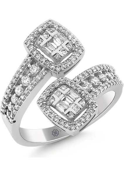 0,73 Karat Pırlanta Baget Yüzük fiyatları