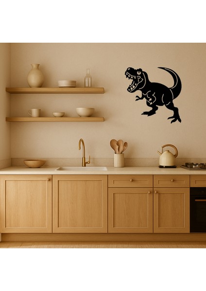 T-Rex Figürlü Dinozor Temalı Iç Mekan Tablosu - BRNTEK3026-4087 fiyatları