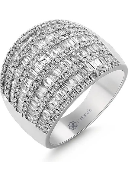 2,07 Karat Pırlanta Baget Yüzük fiyatları