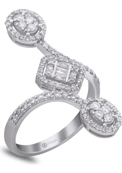 0,68 Karat Pırlanta Baget Yüzük fiyatları