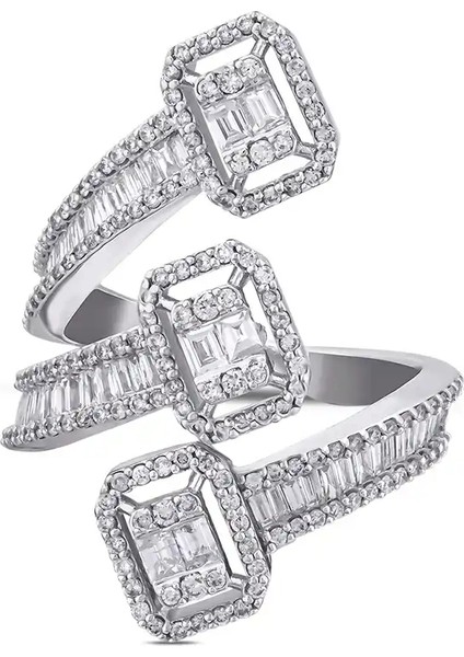 1,37 Karat Pırlanta Baget Yüzük