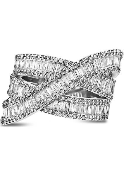 1,59 Karat Pırlanta Baget Yüzük