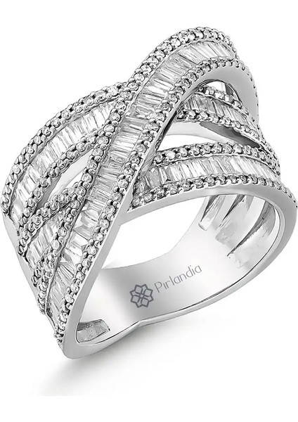 1,59 Karat Pırlanta Baget Yüzük fiyatları