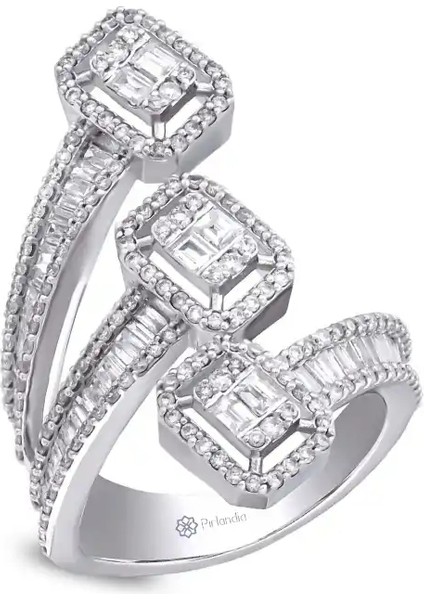 1,37 Karat Pırlanta Baget Yüzük fiyatları