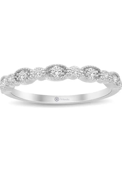 0,20 Karat Pırlanta Yarımtur Yüzük