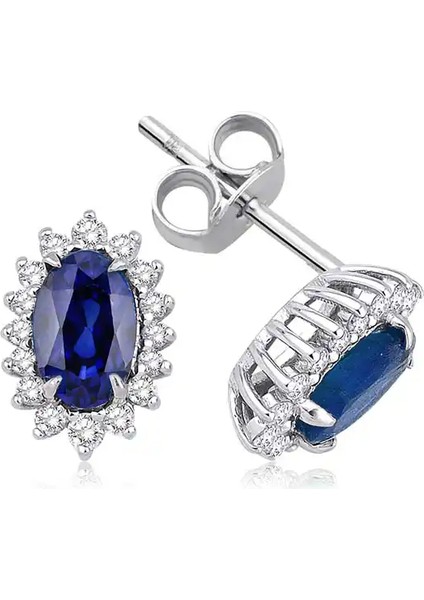 1,55 Karat Pırlanta Safir Yüzük