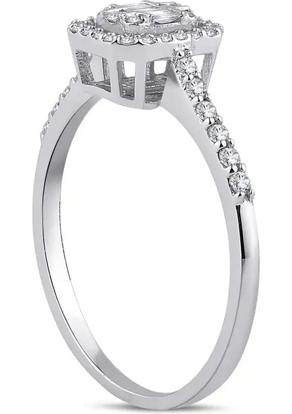 0,28 Karat Pırlanta Baget Yüzük fiyatları