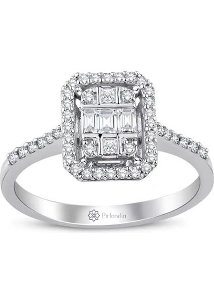 0,30 Karat Pırlanta Baget Yüzük