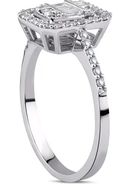 0,30 Karat Pırlanta Baget Yüzük fiyatları