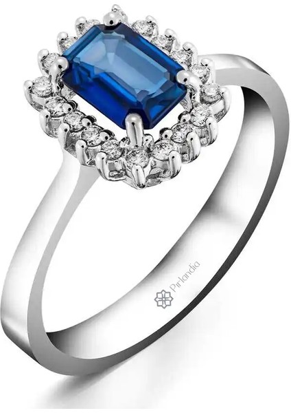 1,04 Karat Pırlanta Safir Yüzük fiyatları