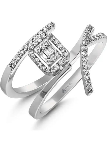 0,46 Karat Pırlanta Baget Yüzük fiyatları