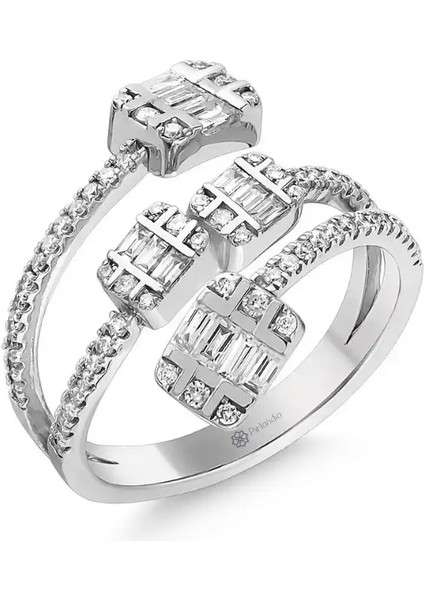 0,62 Karat Pırlanta Baget Yüzük fiyatları