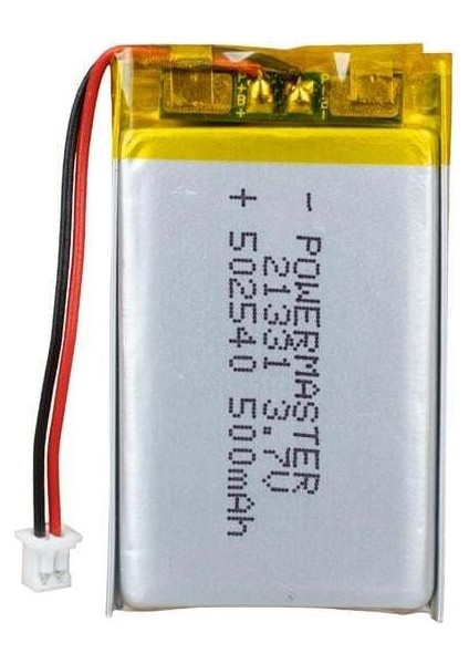 Powermaster 502540 3.7 Volt 500 Mah Lityum Polimer Pil