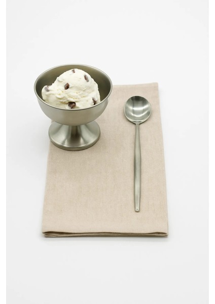 Gümüş Tatlı Sunum Kaşığı Seti, Kahvaltı Kaşık Seti Kutulu, Paslanmaz Çelik, 6 Adet, 18 cm modelleri