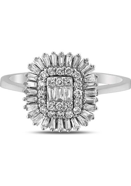 0,46 Karat Pırlanta Baget Yüzük