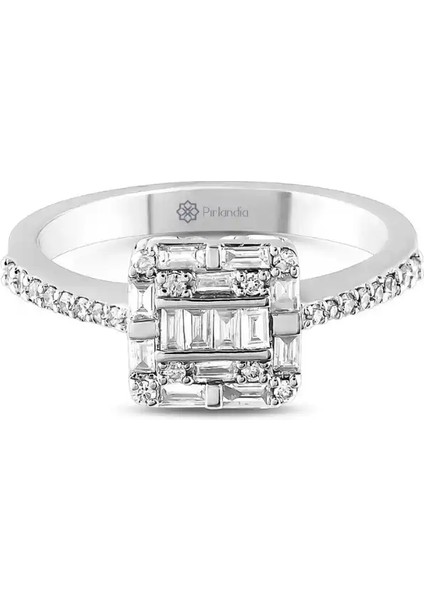 0,43 Karat Pırlanta Baget Yüzük