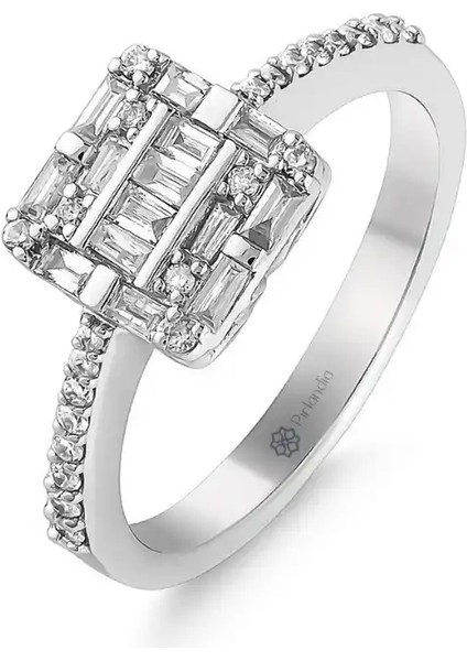 0,43 Karat Pırlanta Baget Yüzük fiyatları