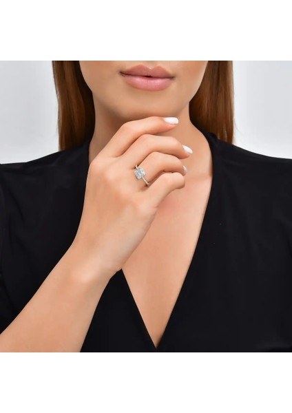 0,43 Karat Pırlanta Baget Yüzük modelleri