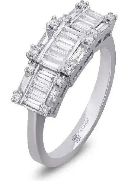 0,56 Karat Pırlanta Baget Yüzük fiyatları