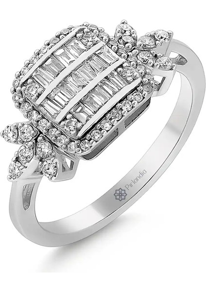 0,48 Karat Pırlanta Baget Yüzük fiyatları