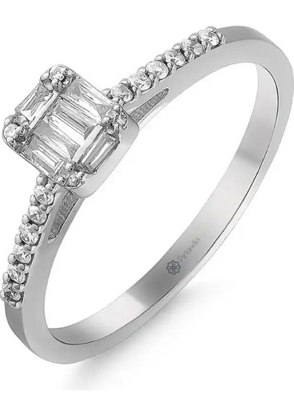 0,18 Karat Pırlanta Baget Yüzük fiyatları