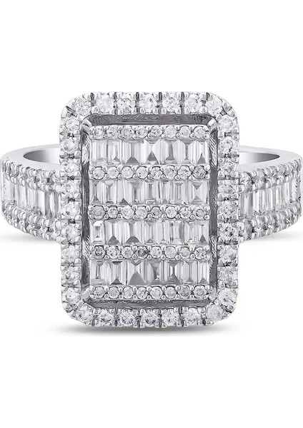 1,46 Karat Pırlanta Baget Yüzük