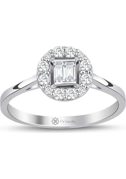 0,26 Karat Pırlanta Baget Yüzük