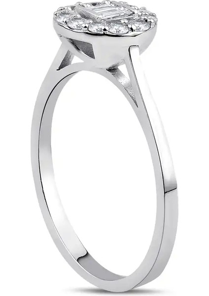 0,26 Karat Pırlanta Baget Yüzük fiyatları