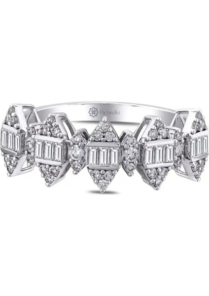 0,51 Karat Pırlanta Baget Yüzük