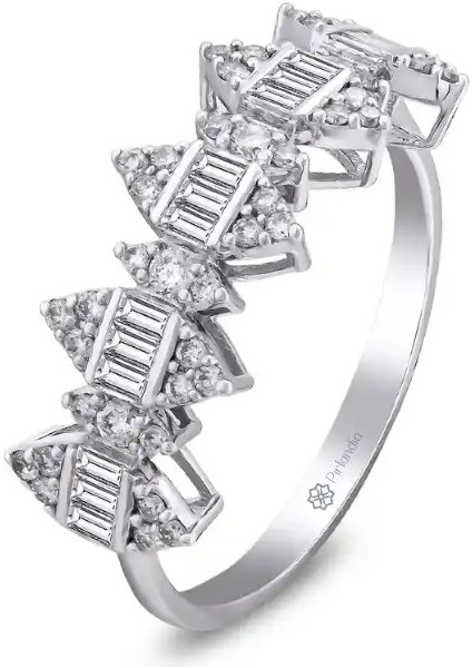 0,51 Karat Pırlanta Baget Yüzük fiyatları