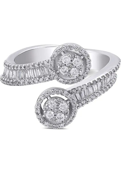 0,69 Karat Pırlanta Baget Yüzük