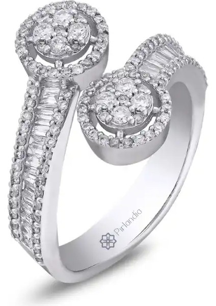 0,69 Karat Pırlanta Baget Yüzük fiyatları