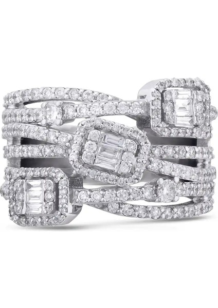 1,25 Karat Pırlanta Baget Yüzük