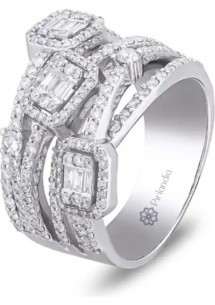 1,25 Karat Pırlanta Baget Yüzük fiyatları