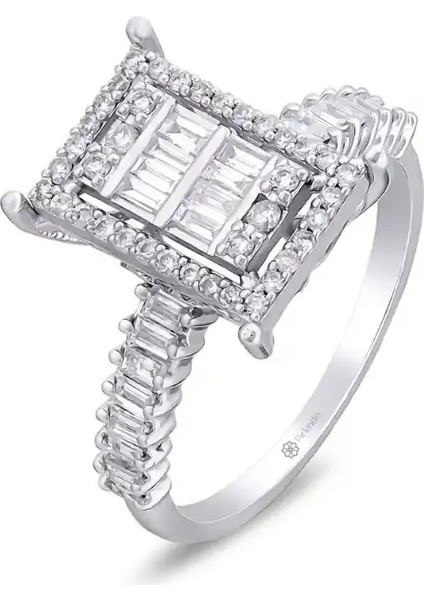 0,65 Karat Pırlanta Baget Yüzük fiyatları