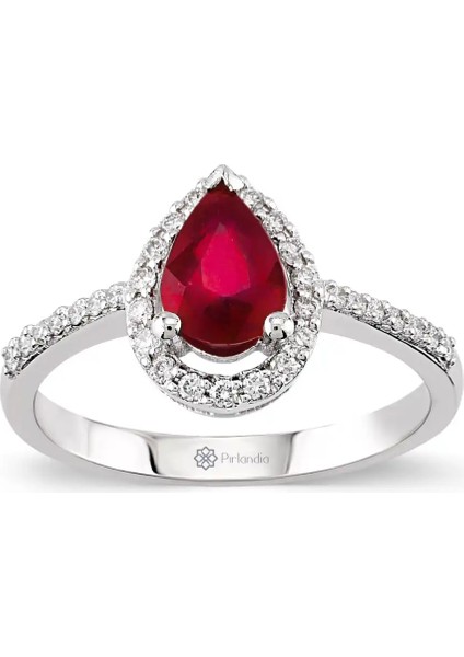 1,24 Karat Pırlanta Yakut Yüzük