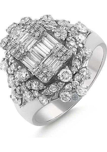 1,45 Karat Pırlanta Baget Yüzük fiyatları